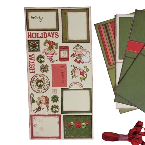 Close to My Heart Originals Card Kit Merry & Bright X8620 Christmas Holiday NEW - Picture 4 of 8